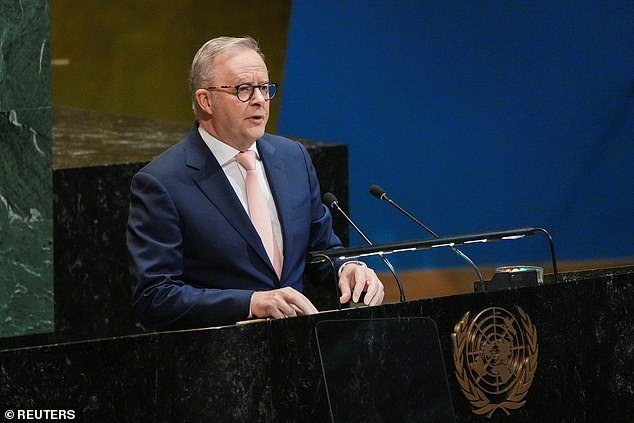 Anthony Albanese es aplaudido cuando duplica para reconocer a Palestina en la dirección de la ONU, a pesar de la ira de los Estados Unidos