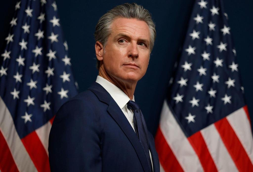 Oficina de prensa del gobernador Newsom bajo el control sobre el puesto social -mediano en Kristi Noem -The Mercury News