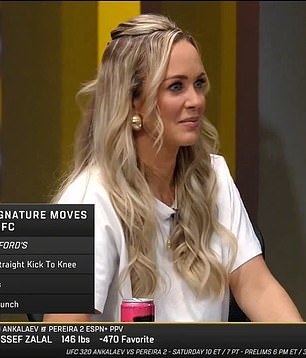 ‘Queen of MMA’ deja a co-moderadores asombrados por un comentario increíblemente resbaladizo durante la transmisión en vivo