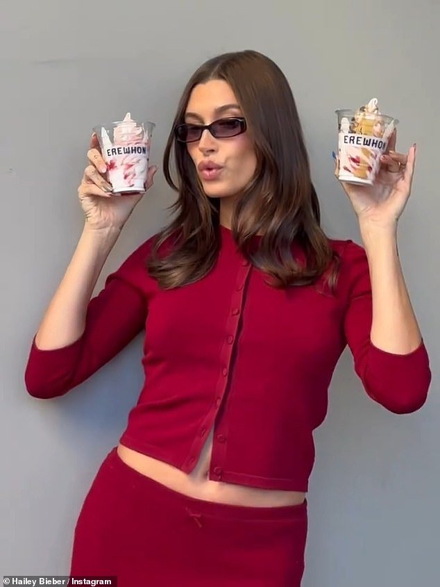 Un tendero famoso QUITA silenciosamente el nombre de Hailey Bieber del icónico batido