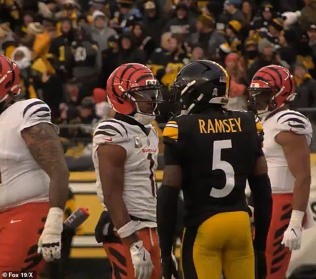 Las imágenes revelan la verdad sobre la pelea de Ja’Marr Chase con Jalen Ramsey mientras la estrella de la NFL dice “No perteneces al juego”