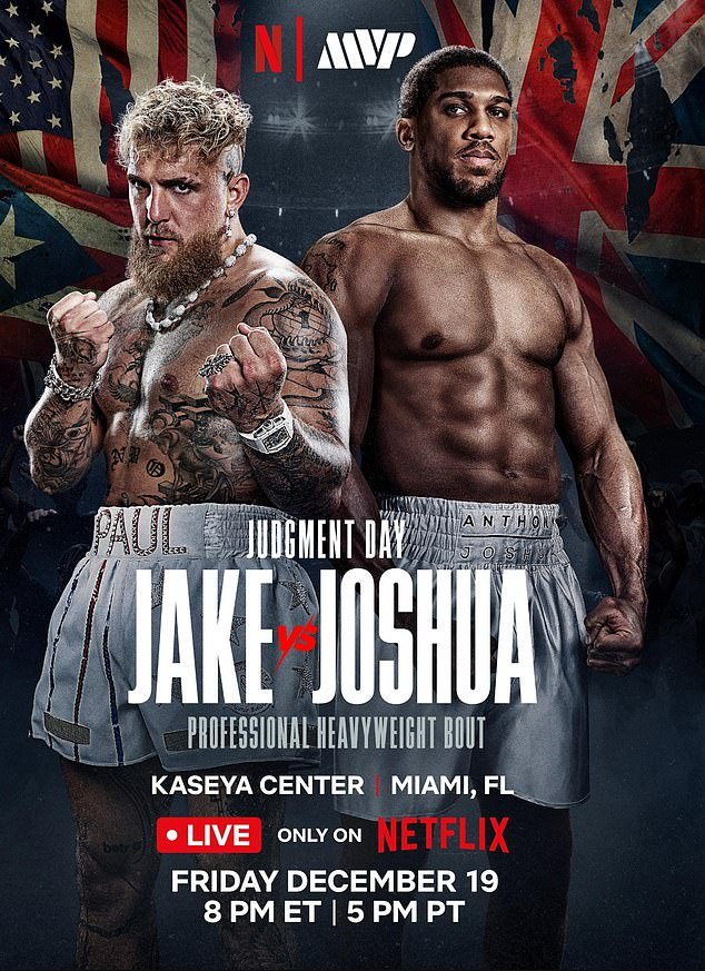 La pelea entre Anthony Joshua y Jake Paul está CONFIRMADA: el enfrentamiento de £ 140 millones se transmitirá en vivo por Netflix mientras el ex campeón mundial de peso pesado se enfrenta al villano de YouTube.