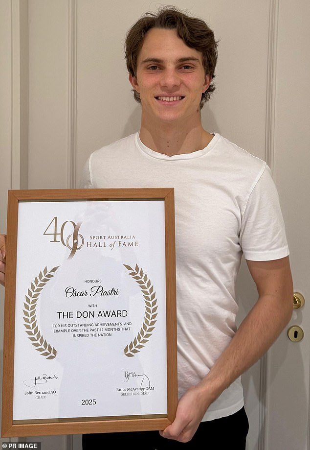 La madre de Oscar Piastri revela qué deporte “preferiría” que jugara su hijo superestrella de la F1 mientras el piloto australiano gana un gran honor