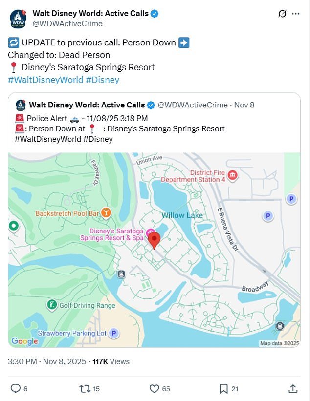 Impactante actualización de dos palabras que confirma la muerte de una quinta persona en tan solo unas semanas en Walt Disney World
