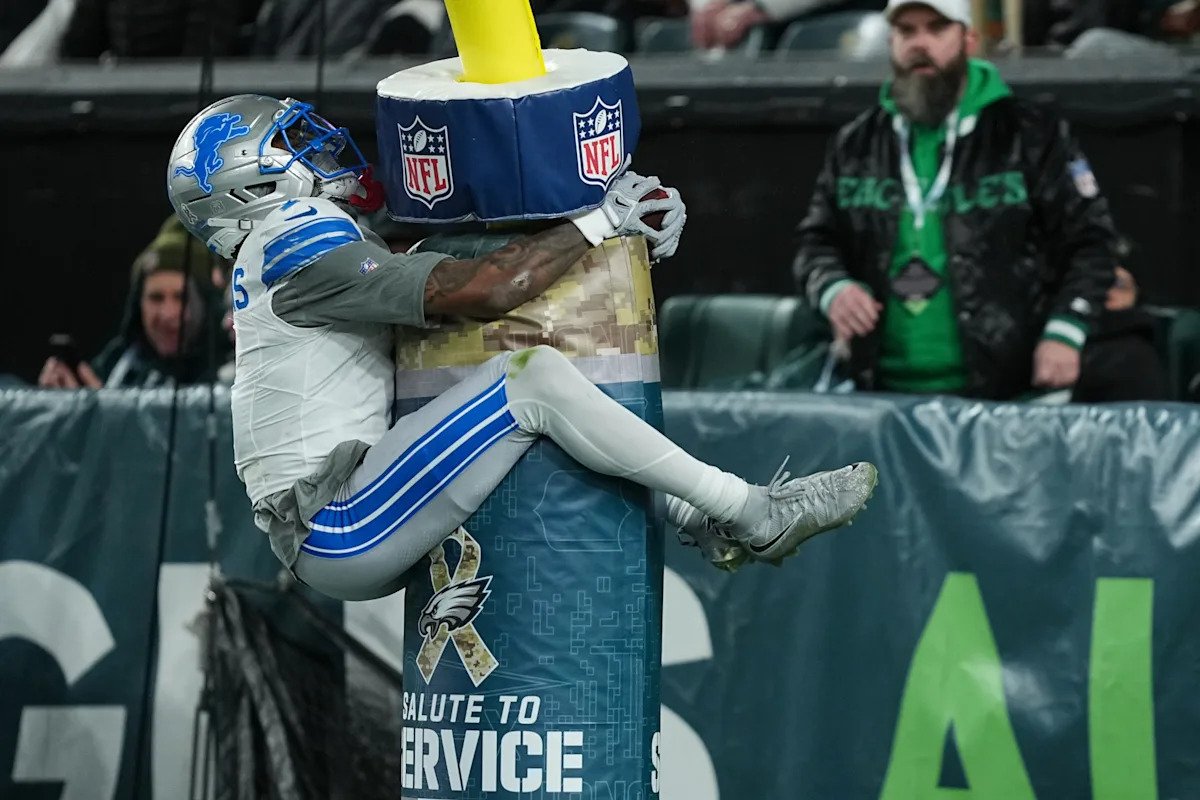 Jameson Williams destruyó a los Eagles con un touchdown sensacional y luego le costó un punto a los Lions gracias a un penalti de celebración