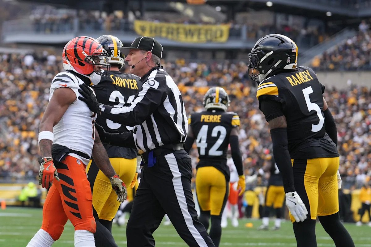 El WR de los Bengals, Ja’Marr Chase, fue suspendido un juego por escupir al CB de los Steelers, Jalen Ramsey.
