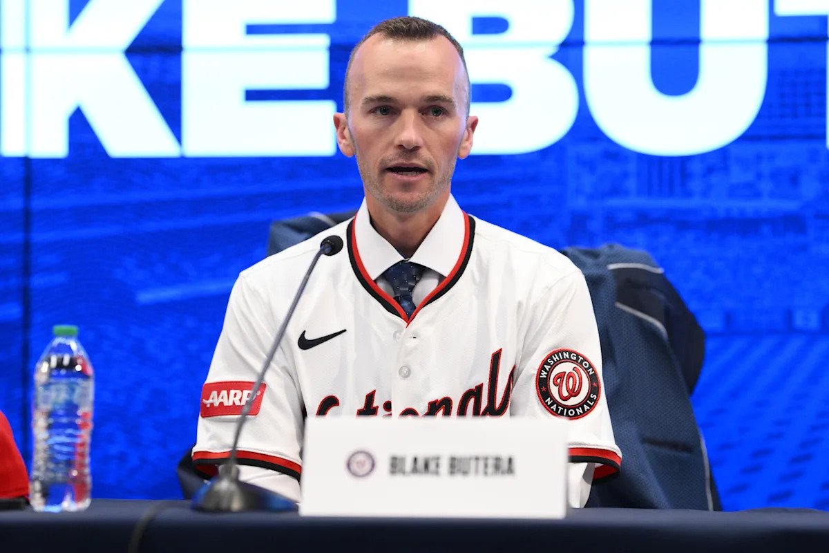 En un reinicio necesario, los Nacionales presentan al manager Blake Butera, quien aún no ha pasado un día en el dugout de la MLB.