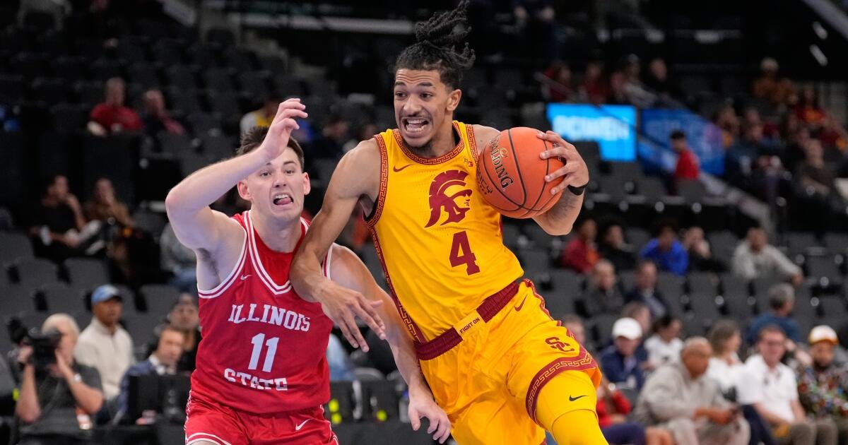 El baloncesto masculino de la USC muestra su potencial en defensa, derrotando al estado de Illinois