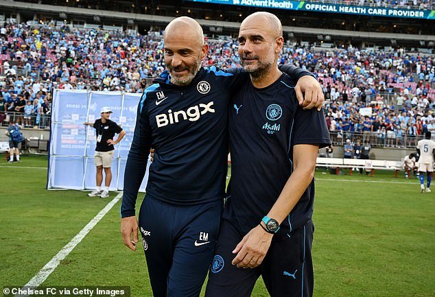 Pep Guardiola insiste en que “no ha habido discusiones” sobre el futuro, ya que los informes sugieren que Enzo Maresca está en la lista del Manchester City para convertirse en su próximo entrenador.