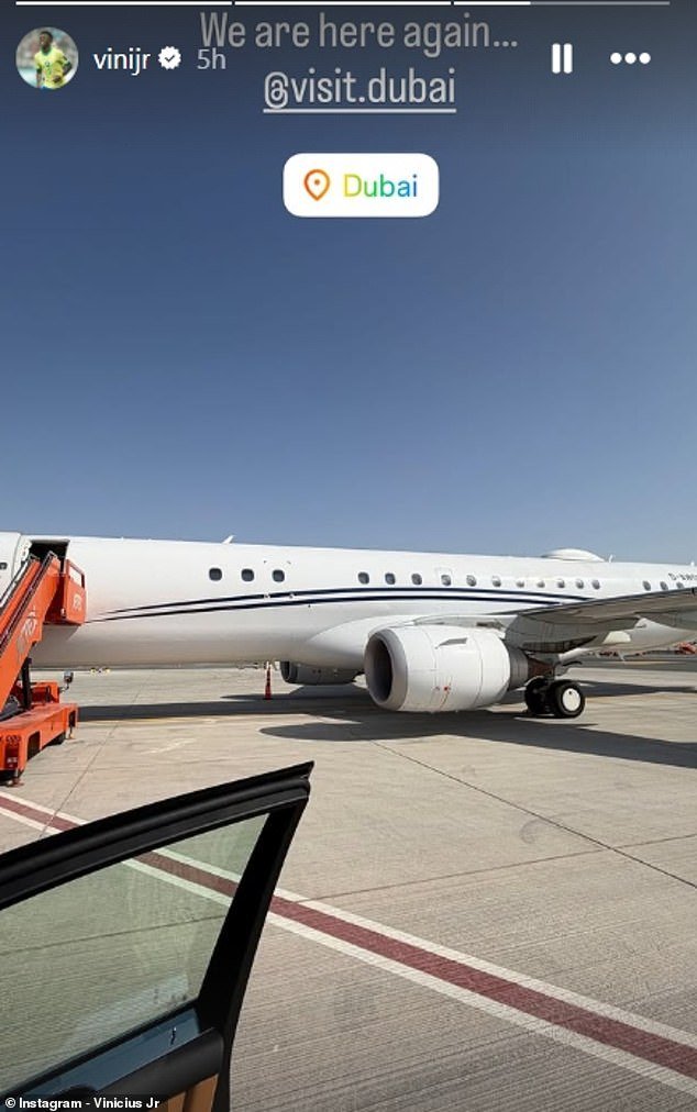 Vinicius Jr huye a Dubai después de ser golpeado por los abucheos del Bernabéu mientras la estrella del Real Madrid en apuros comparte una actualización críptica en las redes sociales