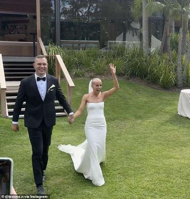 Tom Trbojevic y su novia, la diseñadora de moda Kristi Wilkinson, se casan en una impresionante boda en Nueva Gales del Sur.