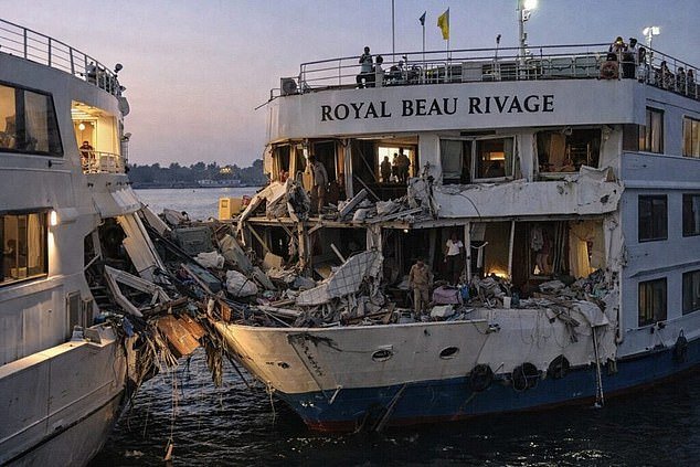 Dos cruceros se estrellaron en el Nilo con impactos “extremadamente violentos”, matando a turistas en un viaje a los tesoros antiguos de Egipto