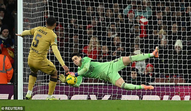 Arsenal 1-1 (8-7 iM) Crystal Palace: Los Gunners se cuelan en las semifinales de la Copa Carabao después de que Kepa Arrizabalaga hiciera solo una salvada en una tanda de penaltis épica