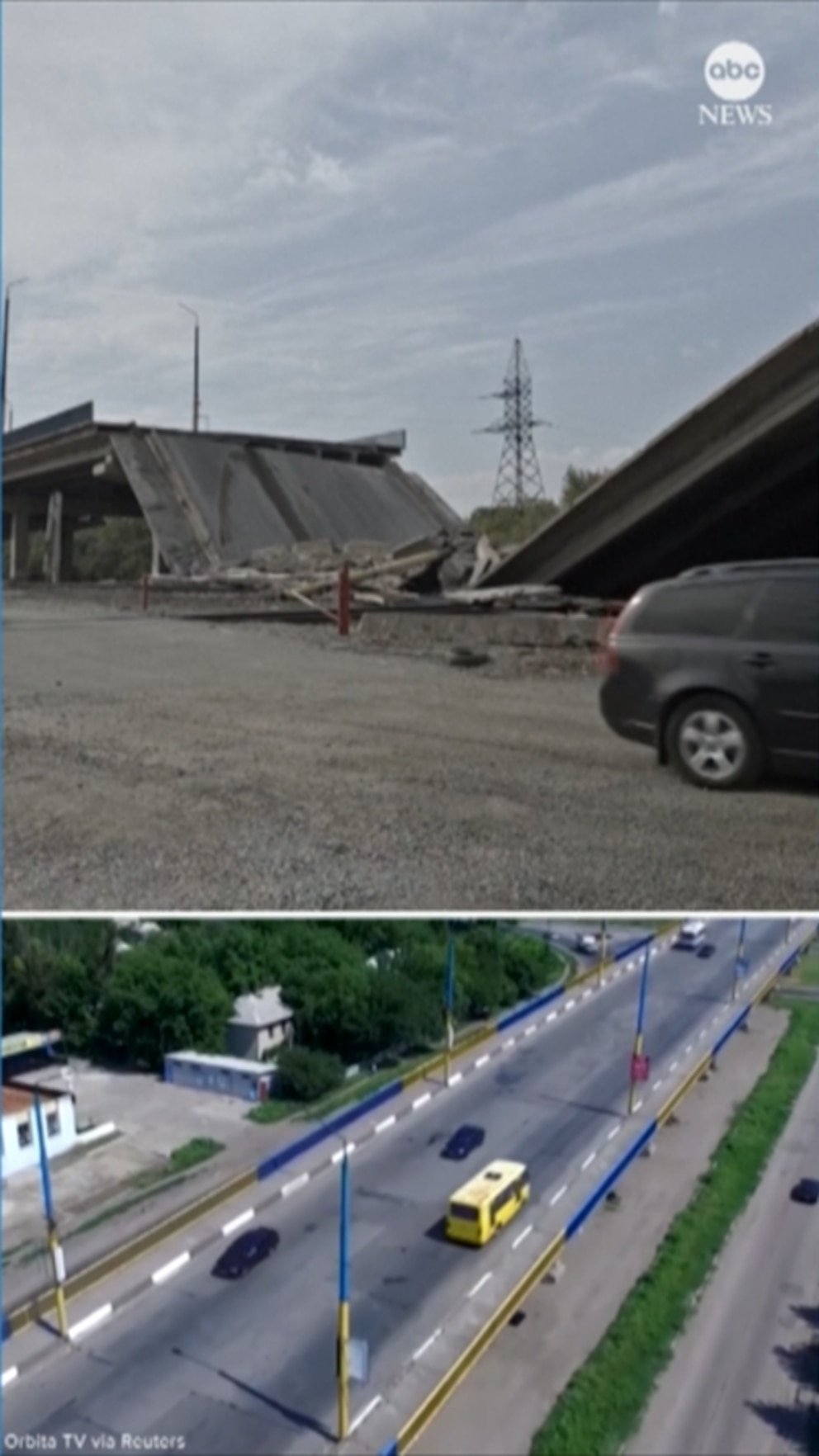 MIRAR: Videos de antes y después muestran la devastación en Ucrania