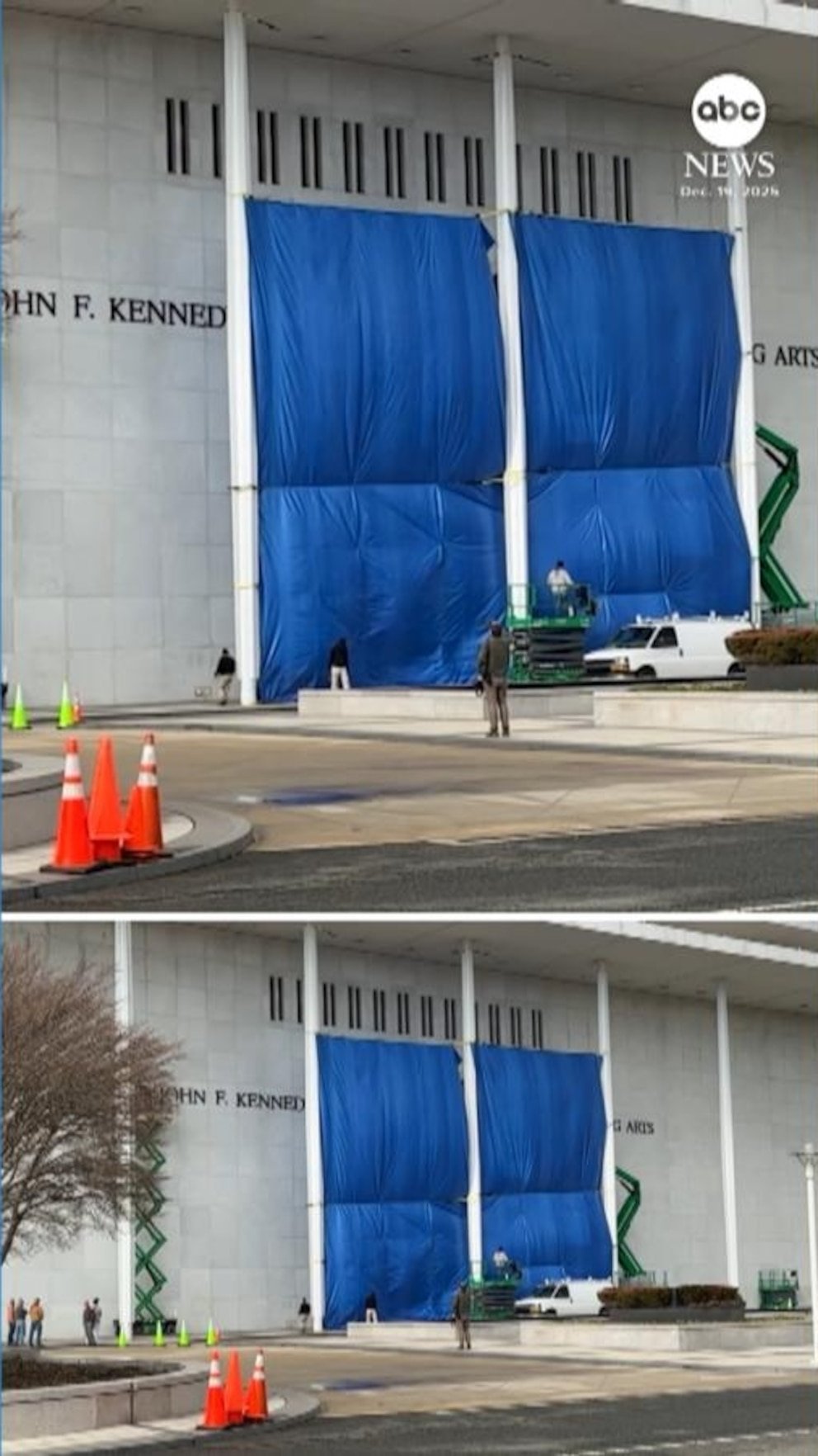 Comienzan los trabajos de vídeo para cambiar el nombre del Kennedy Center a Trump-Kennedy Center