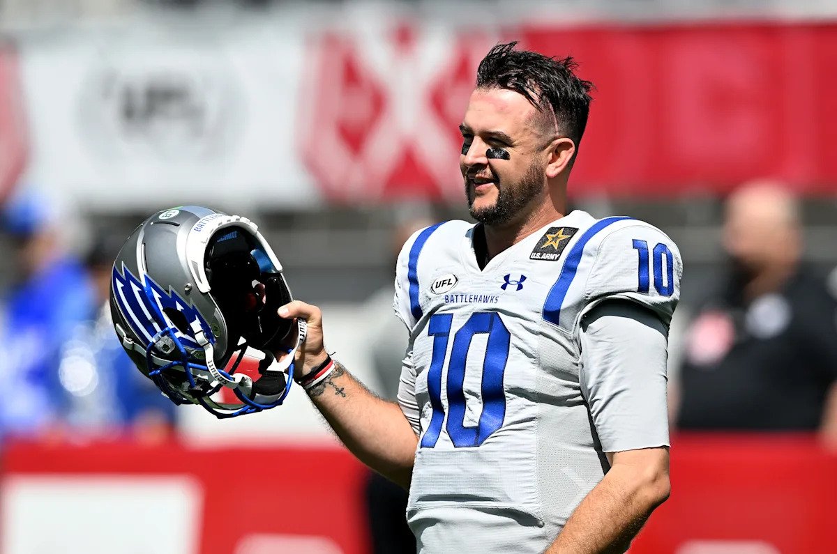 El ex mariscal de campo de Alabama, AJ McCarron, termina con el vicegobernador para convertirse en el entrenador en jefe de los Birmingham Stallions de la UFL