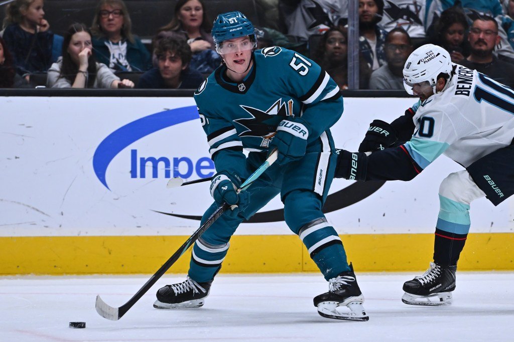 Collin Graf de los San Jose Sharks jugará contra Las Vegas Golden Knights