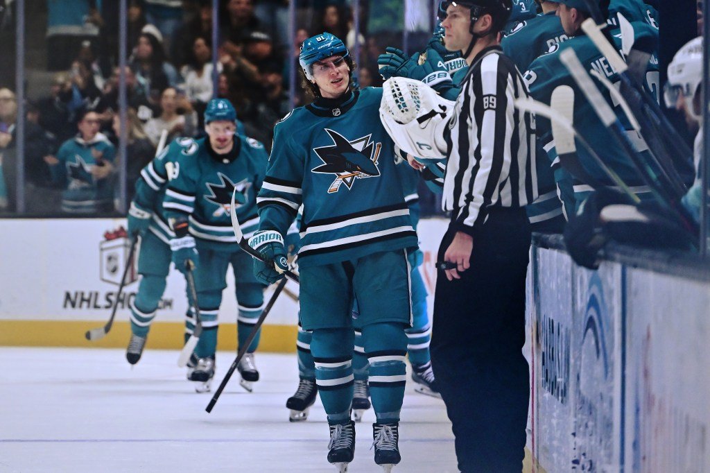 El delantero de los San Jose Sharks, Adam Gaudette, se perderá el partido contra los Minnesota Wild