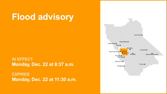 Advertencia de inundaciones para los condados de Alameda y Contra Costa hasta el mediodía del lunes debido a lluvias excesivas – The Mercury News
