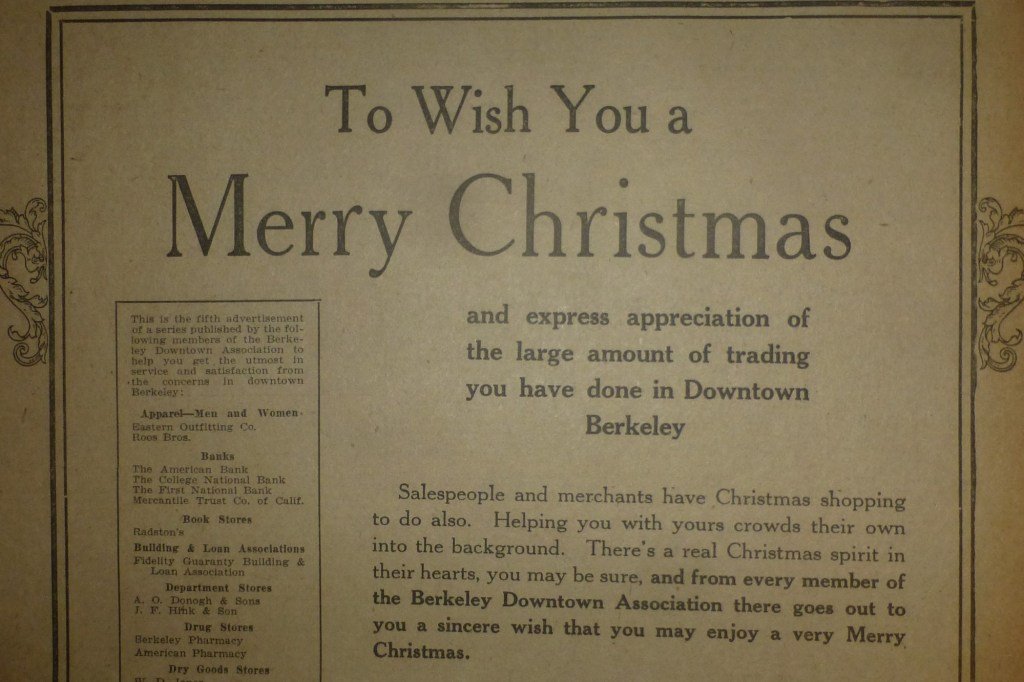 En la Navidad de 1925 hubo varios servicios