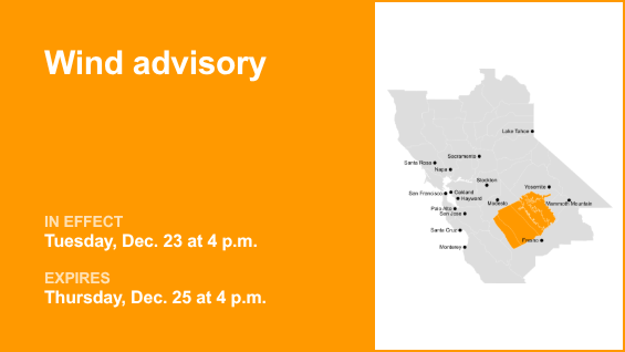 Advertencia de viento para Yosemite de martes a jueves – The Mercury News