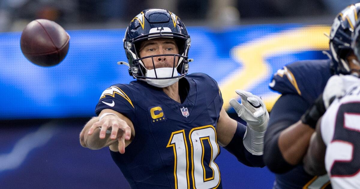 Justin Herbert no jugará en el final de temporada regular de los Chargers