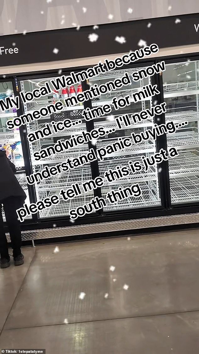 La oleada de compras de pánico está vaciando las tiendas antes de la ‘peor tormenta invernal de la historia’ que podría hacer que los árboles exploten