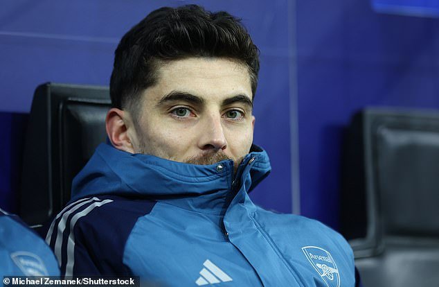 El Arsenal está preocupado por la salud a largo plazo de Kai Havertz después de que sufriera otro revés en su regreso de una lesión en la rodilla.