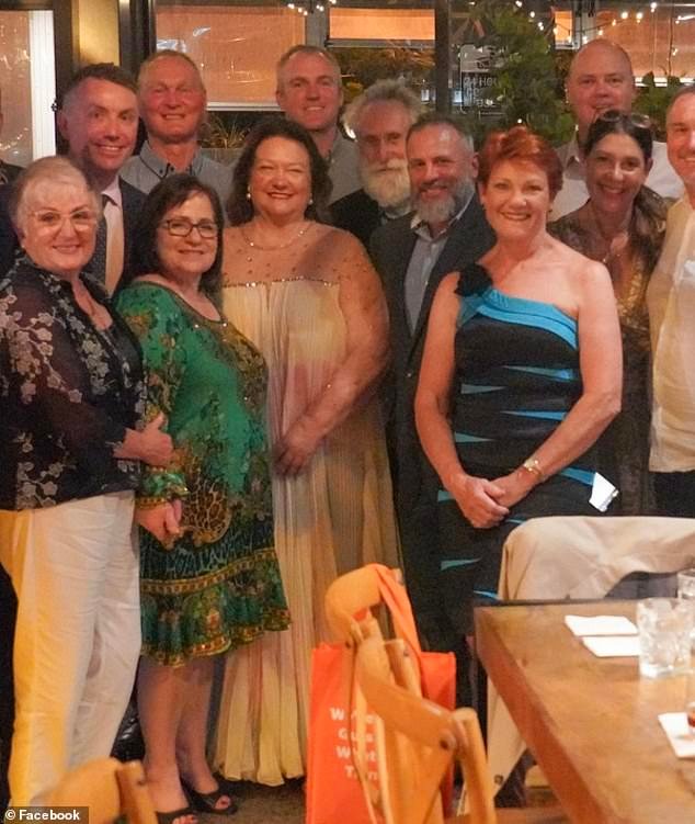 Por qué los liberales están enojados por el almuerzo de Pauline Hanson con Gina Rinehart