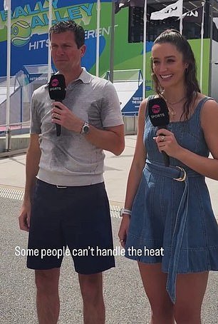 Tim Henman suda cuando una bomba de calor golpea el Abierto de Australia de tenis, lo que obliga a los organizadores a tomar medidas drásticas