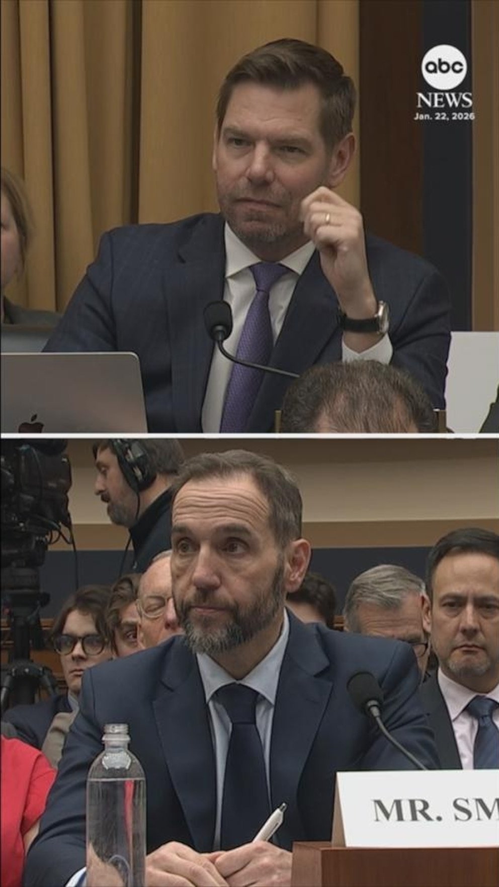 El representante demócrata Eric Swalwell dice que “la historia juzgará con dureza a los colegas republicanos”.