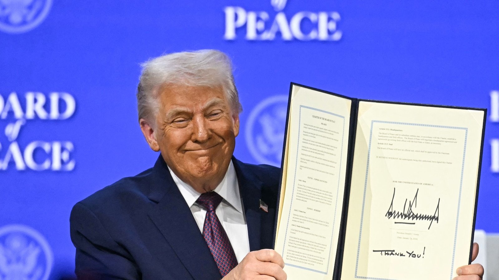 A pesar de las reservas de aliados clave, Trump acoge la ceremonia de firma de la Junta de Paz en Davos