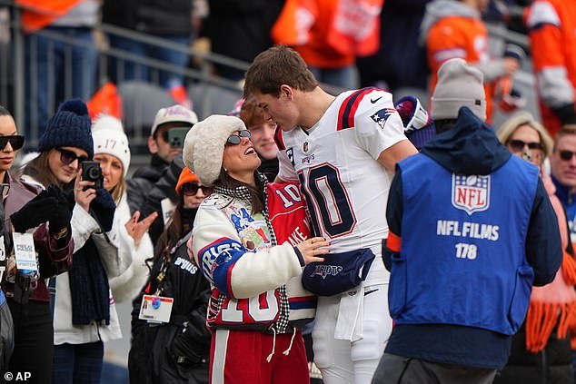 La estrella de los Patriots, Drake Maye, habla efusivamente de su esposa Ann Michael después de su gran temporada como WAG de la NFL: ‘Ella es la jefa’