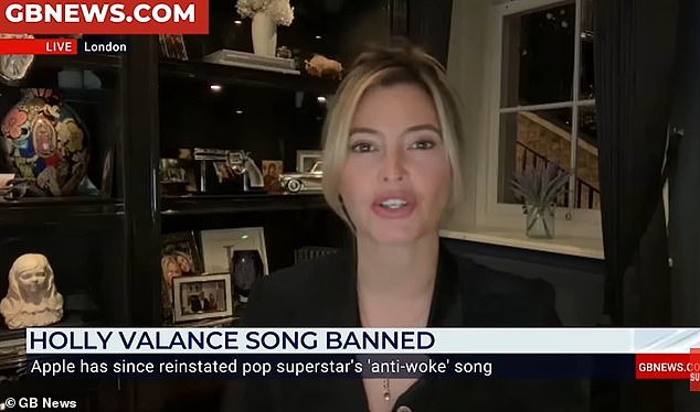 Holly Valance es criticada por el presentador de GB News en una entrevista en vivo por usar insultos “repugnantes” y se duplica cuando la desafían.