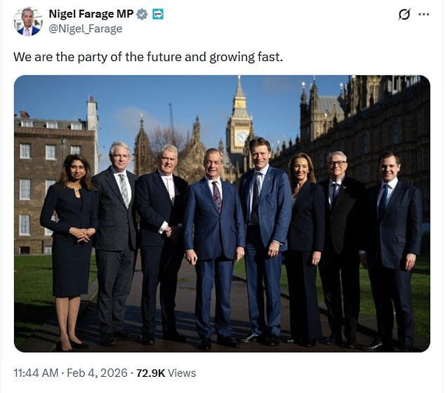 Nigel Farage dice que la reforma está “medio lista” para el gobierno y los ex conservadores se están uniendo a la reforma porque han “perdido la discusión” en el antiguo partido.