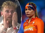 Jutta Leerdam se pierde el oro en los 500 metros mientras Jake Paul la anima nerviosamente en los Juegos Olímpicos de Invierno