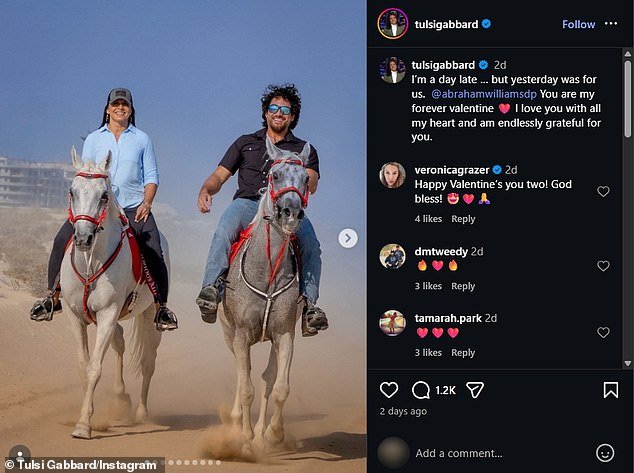 La vida personal de Tulsi Gabbard con su misterioso marido camarógrafo se revela en nuevas imágenes íntimas