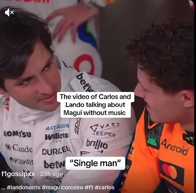 Lando Norris “ROMPE CON SU novia supermodelo portuguesa”: La estrella de la F1 parece decirle a su rival que es “un hombre soltero” en imágenes filtradas tras ser preguntado sobre su relación con Magui Corceiro