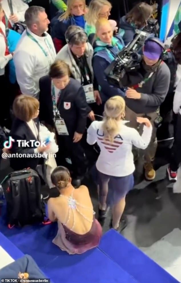 El sorprendente acto de bondad de la estrella del patinaje artístico del equipo estadounidense Amber Glenn hacia el devastado rival japonés se vuelve viral