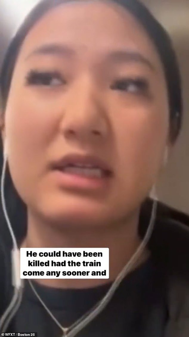 Una enfermera del Buen Samaritano acosada por Boston instigó a una turba por asociarse con 10 adolescentes que casi matan a un viajero empujándolo hacia un tren en movimiento.