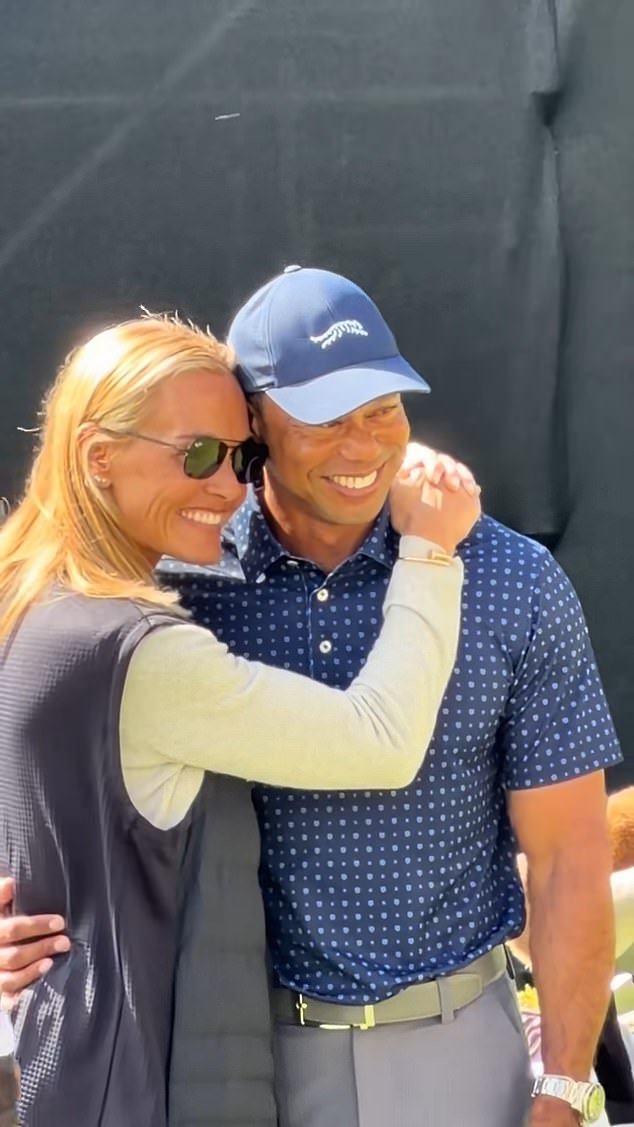 Tiger Woods muestra su PDA con Vanessa Trump en una rara aparición pública conjunta