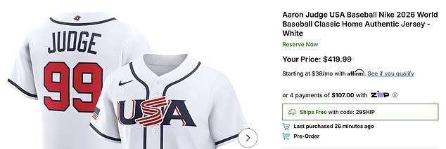 Los fanáticos del béisbol llaman a Fanatics una “desgracia” por vender camisetas de Aaron Judge por $419