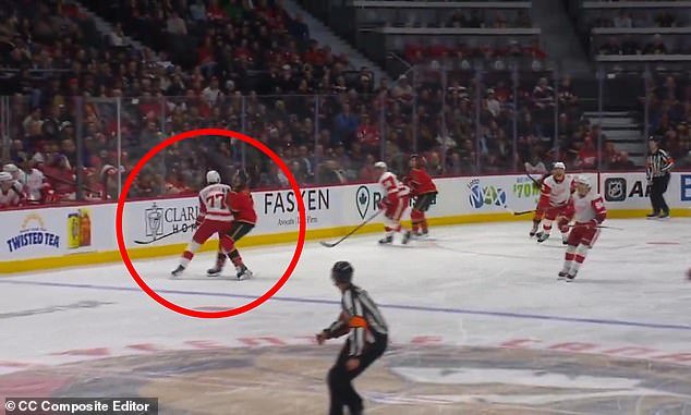 La estrella estadounidense del hockey sobre hielo queda cubierta de sangre en un brutal incidente horas después de criticar a la Casa Blanca y a Trump por un vídeo de IA de su rival