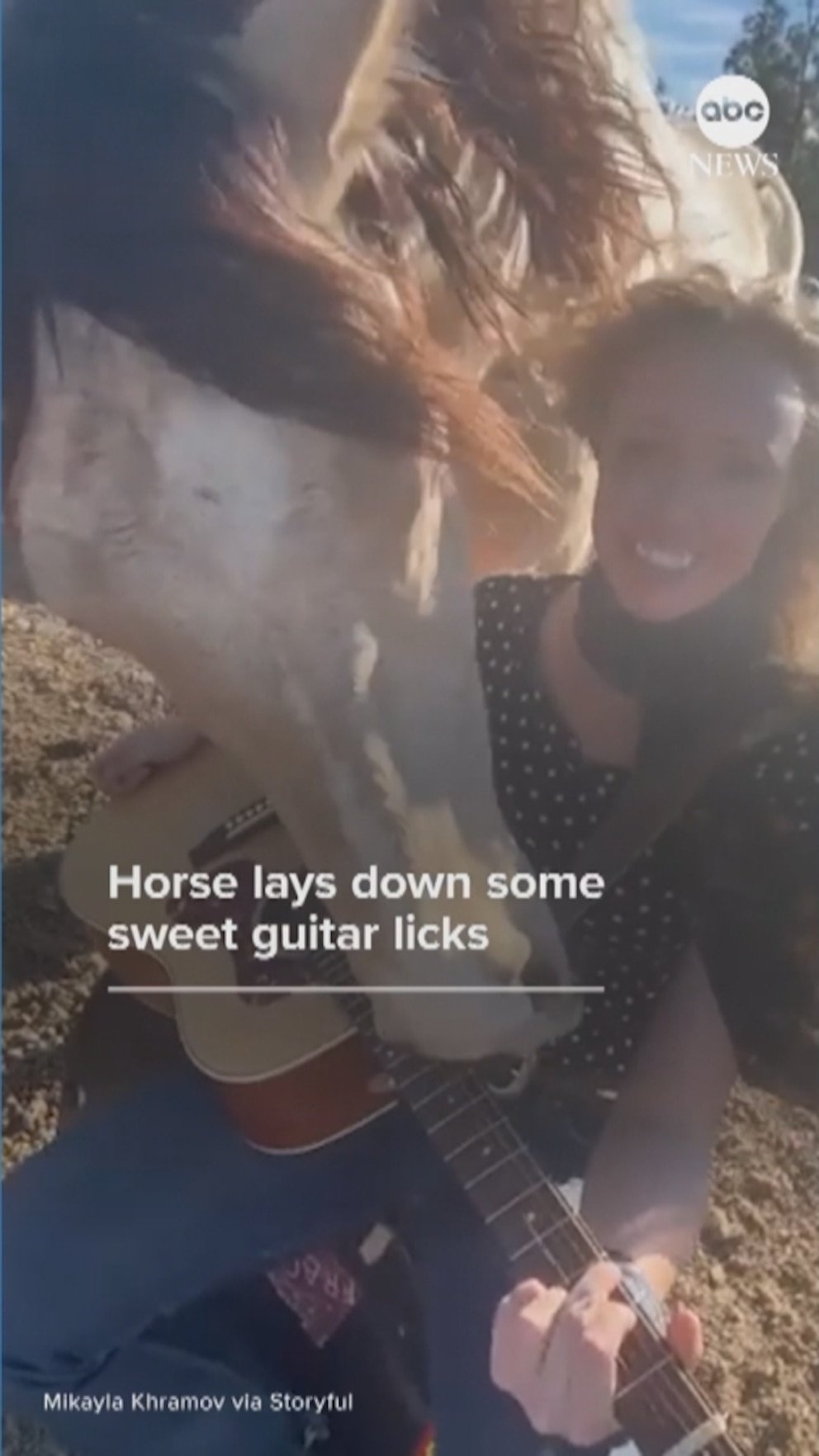 MIRAR: Horse hace algunos dulces licks de guitarra