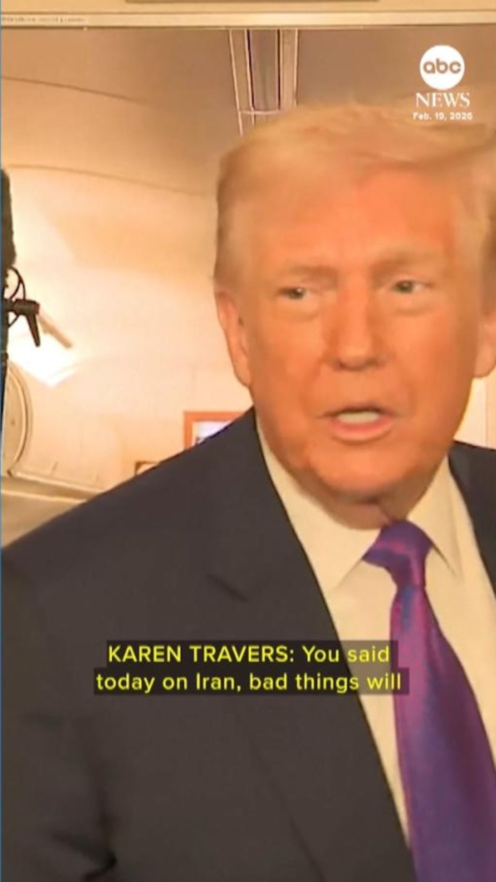 Video Trump dice que sucederán “cosas realmente malas” si Irán no llega a un acuerdo