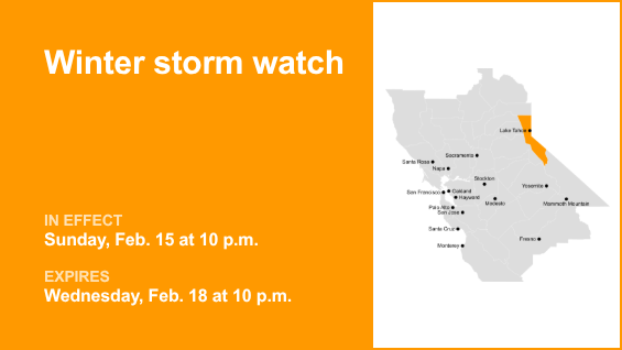 Una tormenta invernal azotará el gran lago Tahoe de lunes a miércoles – The Mercury News