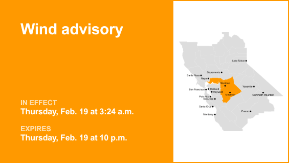 Un aviso de viento está vigente para el Estrecho de Carquinez y el Delta de Carquinez, así como para el norte del Valle de San Joaquín hasta el jueves por la noche – The Mercury News