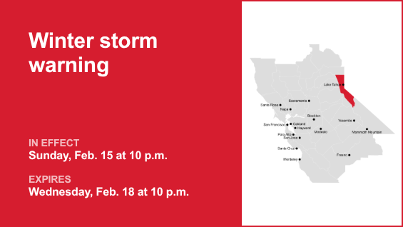 Advertencia de tormenta invernal activa para el área metropolitana de Lake Tahoe de domingo a miércoles – The Mercury News