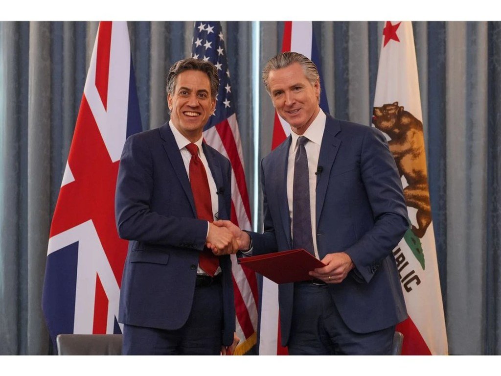 El secretario de Energía del Reino Unido, Miliband, respalda el acuerdo climático del gobernador Newsom después de la reacción de Trump – The Mercury News