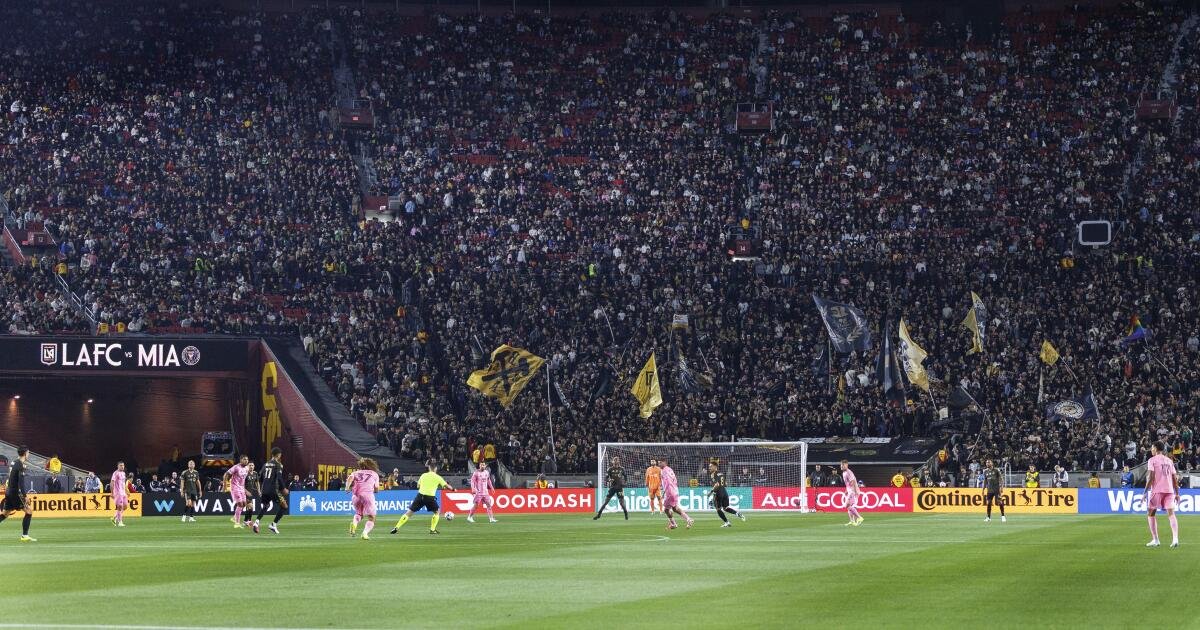 El récord de público del LAFC-Inter Miami fue algo más que Lionel Messi